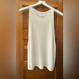 Women's Sleeveless Sweater - White